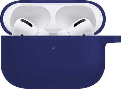 Airpods Pro Hoesje Siliconen met Clip - Midnight Blue