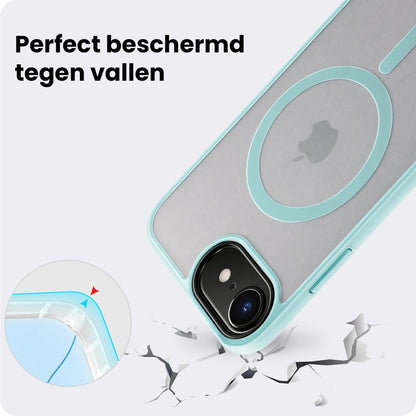 iPhone 17e Hoesje Geschikt voor Magsafe Backcover Shockproof - Lichtblauw