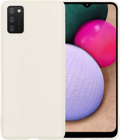 Samsung A02s Hoesje Siliconen Backcover Lichtgewicht - Wit