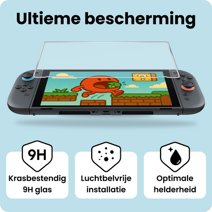 Nintendo Switch 2 Screenprotector Gehard Glas - Anti-kras