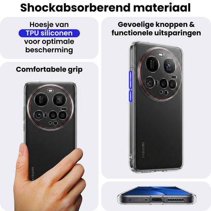 Xiaomi 15 Ultra Hoesje Siliconen Backcover Lichtgewicht - Transparant