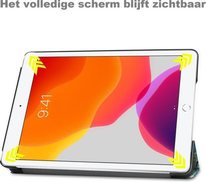 iPad 10.2 2019 Trifold Bookcase Hoes - Bloesem