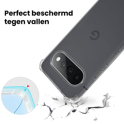 Google Pixel 11 Pro XL Hoesje Shockproof Backcover Siliconen - Transparant