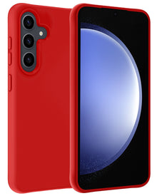 Samsung S23 FE Hoesje Siliconen Backcover Lichtgewicht - Rood