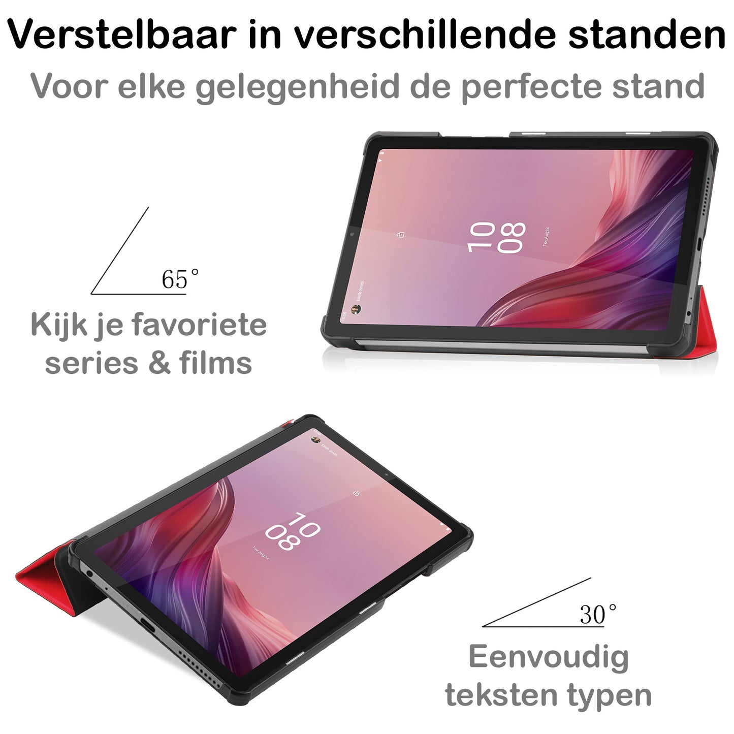 Lenovo Tab M9 Hoesje Book Case - Rood