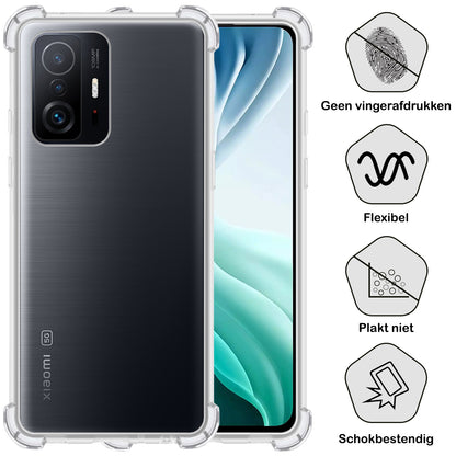 Xiaomi 11T Hoesje Shockproof Backcover Siliconen - Transparant