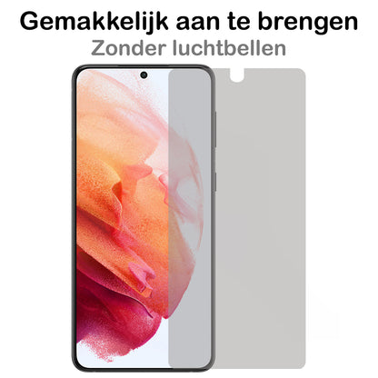 Samsung S21 Screenprotector Gehard Glas - Privacy