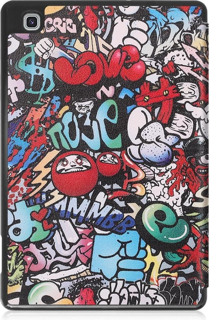 Samsung Galaxy Tab S6 Lite Trifold Bookcase Hoes met Penhouder voor S Pen - Graffity