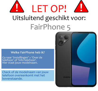 Fairphone 5 Hoesje Shockproof Backcover Siliconen - Transparant