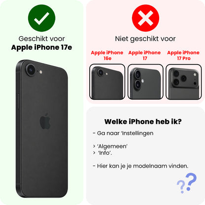iPhone 17e Hoesje Geschikt voor Magsafe Backcover Shockproof - Donkergroen