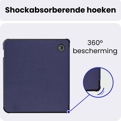 Kobo Sage Bookcase Hoes Shockabsorberend - Donkerblauw