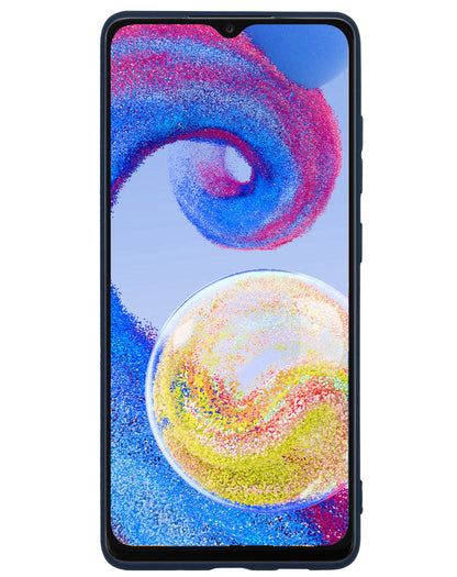 Samsung A04s Hoesje Siliconen Backcover Lichtgewicht - Donkerblauw