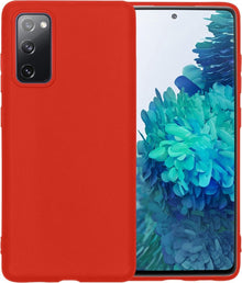 Samsung S20 FE Hoesje Siliconen Backcover Lichtgewicht - Rood