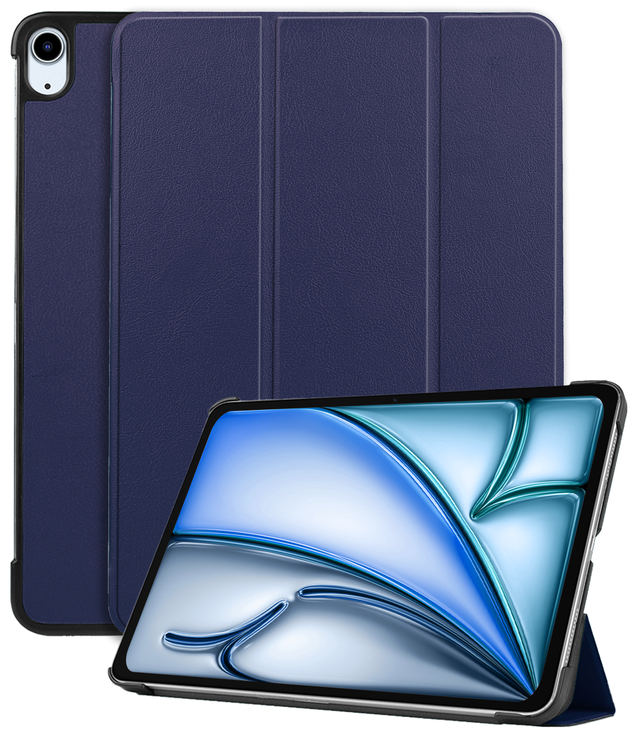 iPad Air 2024 (11 inch) Hoesje Book Case - Donkerblauw