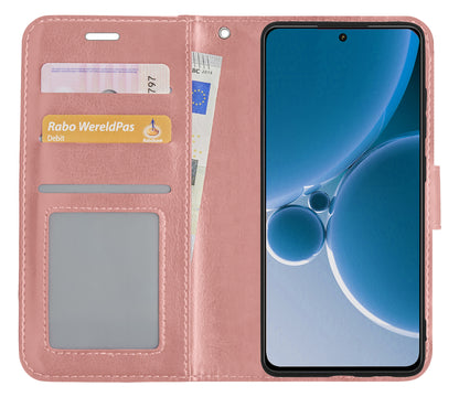 OnePlus Nord 3 Hoesje Bookcase Cover met Kaarthouder - Rosé goud