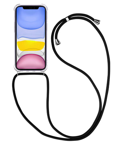 iPhone XR Hoesje met Koord Backcover Shockproof - Transparant