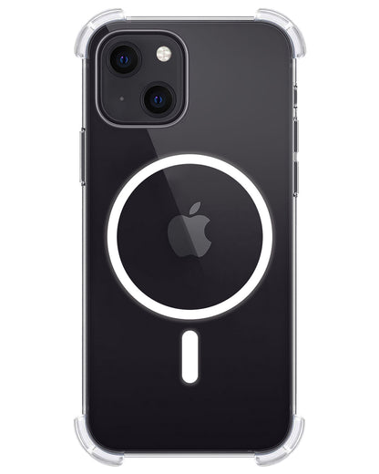 iPhone 15 Hoesje Geschikt voor Magsafe Backcover Shockproof - Transparant