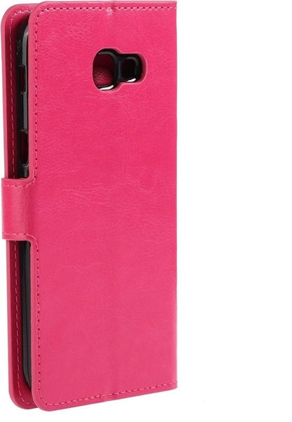 Samsung Galaxy A5 2017 Hoesje Bookcase Cover met Kaarthouder - Donkerroze