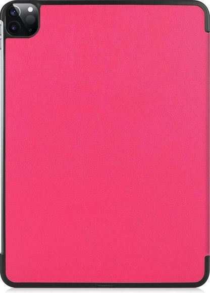 iPad Pro 2020 (11 inch) Trifold Bookcase Hoes - Donkerroze
