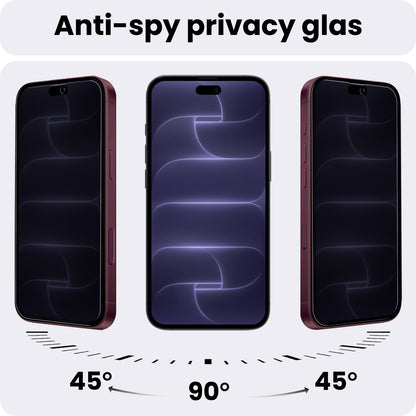 iPhone 18 Pro Max Screenprotector Gehard Glas - Privacy