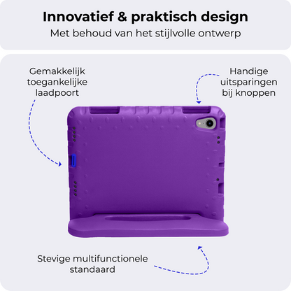iPad Mini 7 Kinderhoes Shockabsorberend Foam - Paars