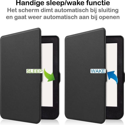 Kobo Nia Bookcase Hoes Shockabsorberend - Zwart