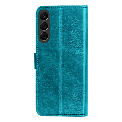 Samsung S24 FE Hoesje Bookcase Cover met Kaarthouder - Turquoise