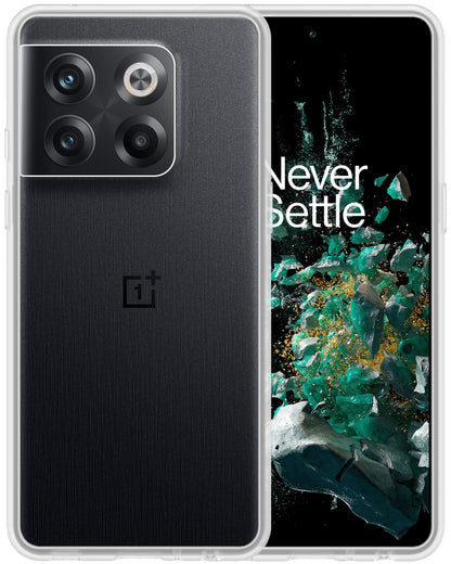 OnePlus 10T Hoesje Siliconen Backcover Lichtgewicht - Transparant