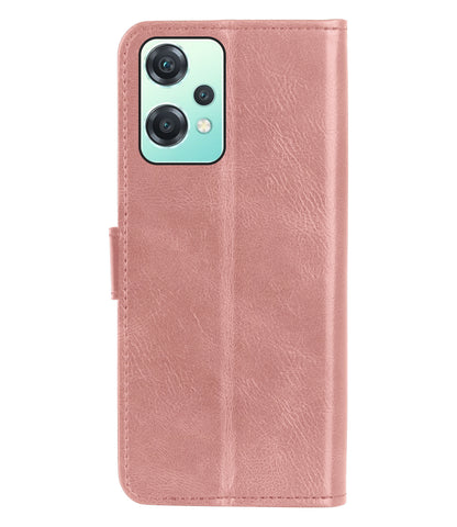 OnePlus Nord CE 2 Lite Hoesje Bookcase Cover met Kaarthouder - Rosé goud