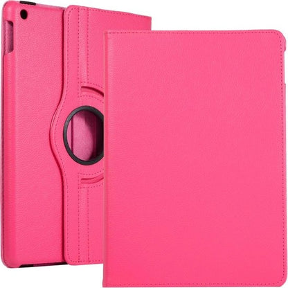 iPad 10.2 2019 Trifold Bookcase Hoes 360 Graden Draaibaar - Donkerroze