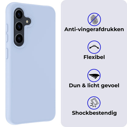 Samsung A55 Hoesje Siliconen - Lichtblauw