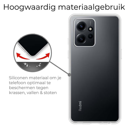 Xiaomi Redmi Note 12 5G Hoesje Siliconen - Transparant