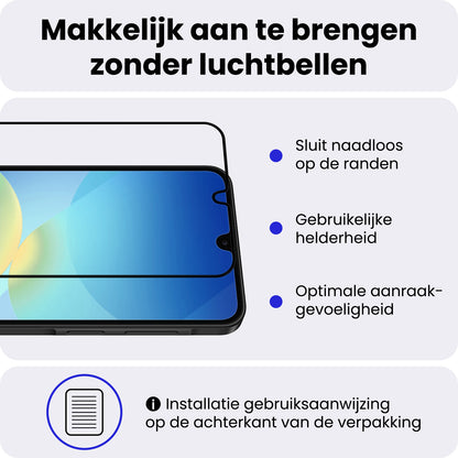 Samsung A26 Screenprotector Gehard Glas - Full Screen