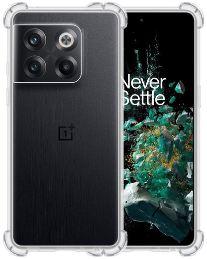 OnePlus 10T Hoesje Shockproof Backcover Siliconen - Transparant