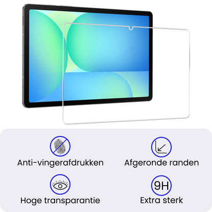 Samsung Galaxy Tab S10 FE Plus Screenprotector Gehard Glas - Anti-kras