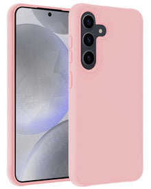 Samsung S24 Hoesje Siliconen Backcover Lichtgewicht - Lichtroze