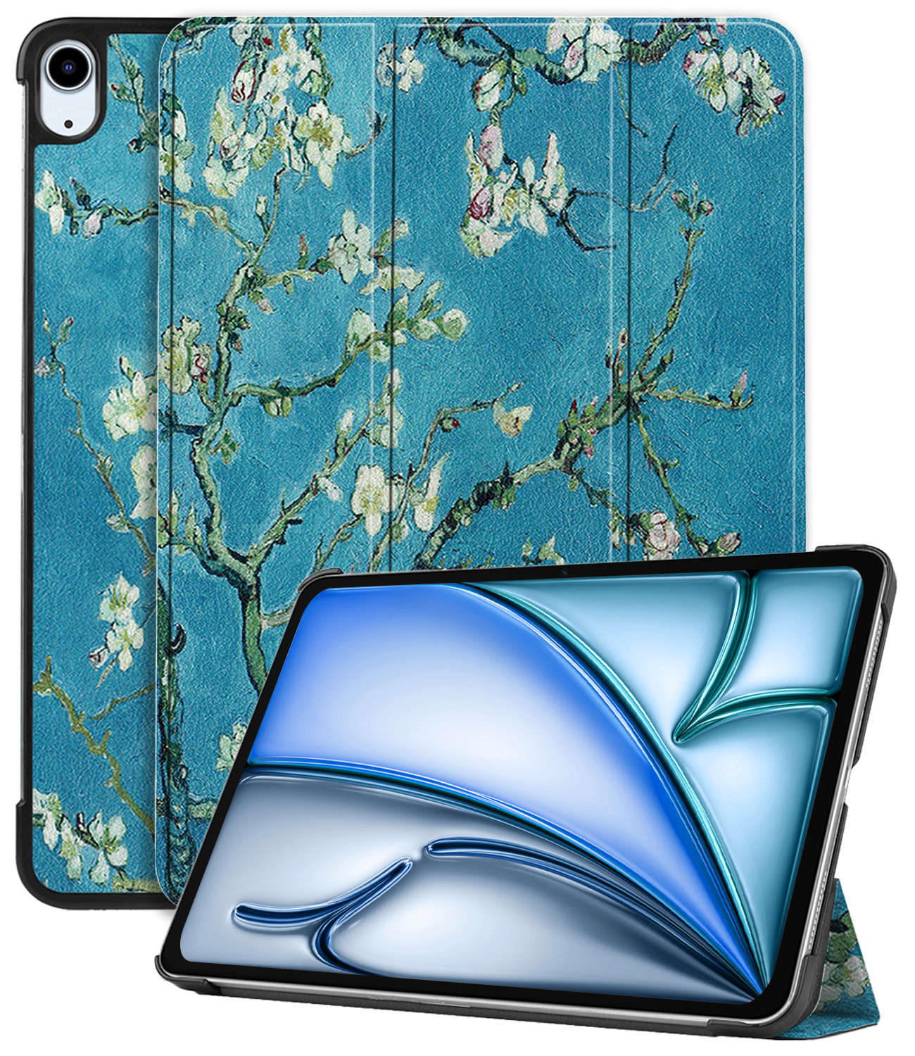 iPad Air 2024 (11 inch) Hoesje Book Case - Bloesem