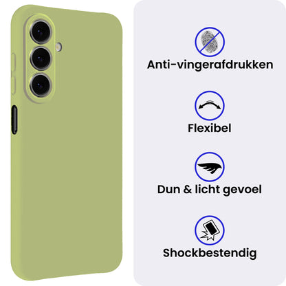 Samsung A27 Hoesje Siliconen Backcover Lichtgewicht - Groen