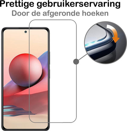 Xiaomi Redmi Note 10 4G Screenprotector Gehard Glas - Anti-kras