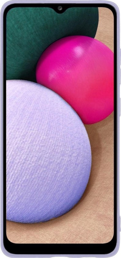 Samsung A02s Hoesje Siliconen Backcover Lichtgewicht - Lila