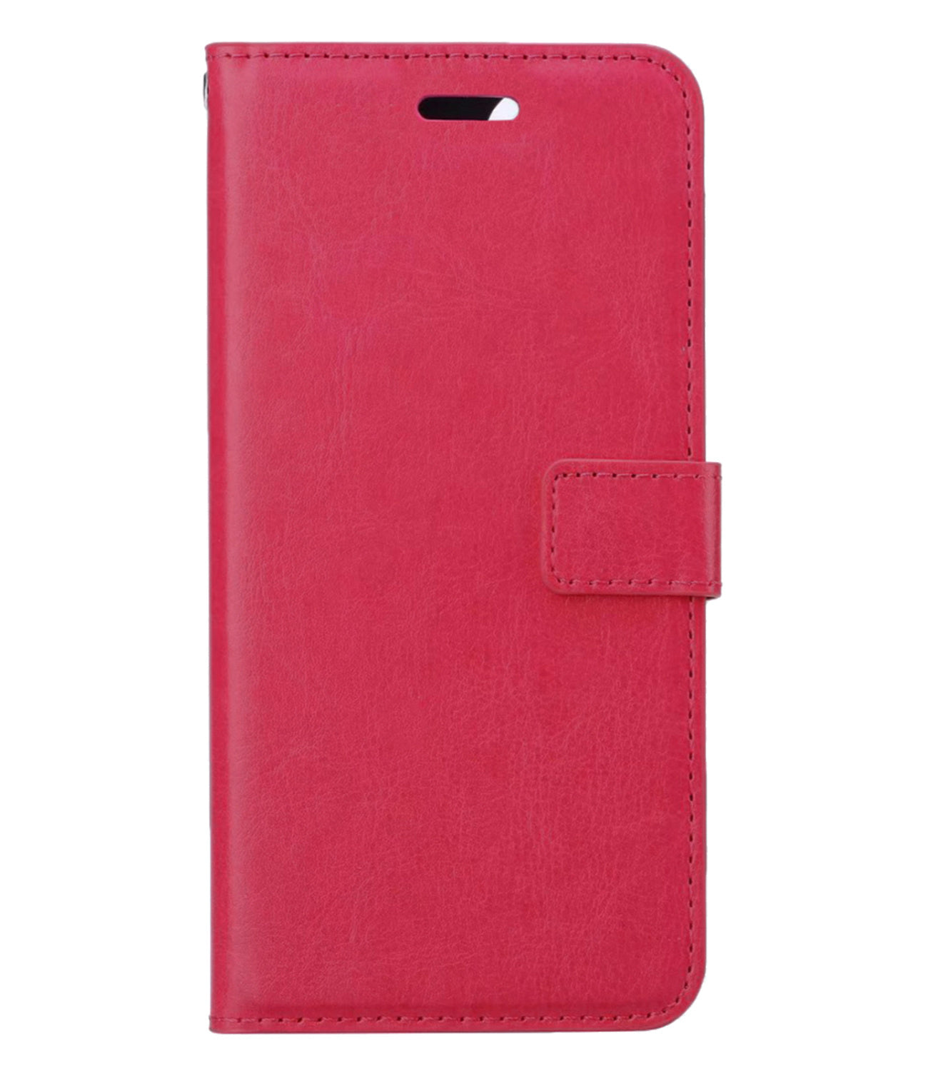 iPhone 13 Pro Max Hoesje Book Case Kunstleer - Donkerroze