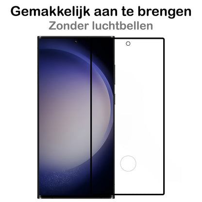 Samsung S23 Ultra Screenprotector Gehard Glas - Full Screen