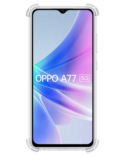 OPPO A77 Hoesje Shockproof Backcover Siliconen - Transparant