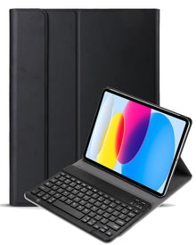 iPad 2022 / 2025 (A16 ) Toetsenbord Hoes met Uitneembaar toetsenbord - Zwart