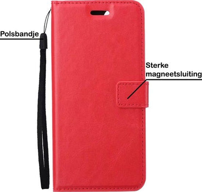 Samsung A22 5G Hoesje Book Case Kunstleer - Rood