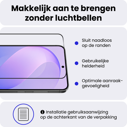 Samsung S26 FE Screenprotector Gehard Glas - Full Screen