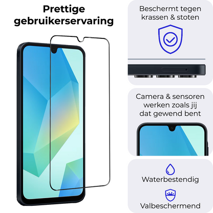 Samsung A16 Screenprotector Gehard Glas - Full Screen