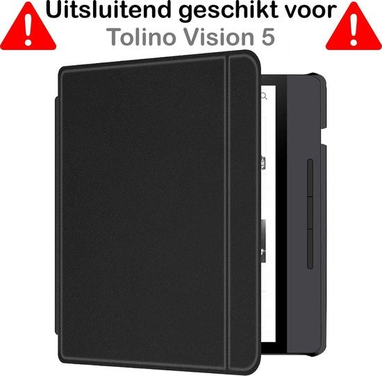 Tolino Vision 5 Hoesje Book Case - Zwart