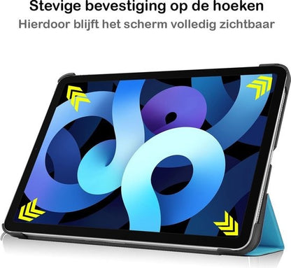 iPad Air 2020 Trifold Bookcase Hoes - Lichtblauw