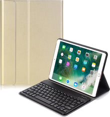 iPad 10.2 2020 Toetsenbord Hoes met Uitneembaar toetsenbord - Goud